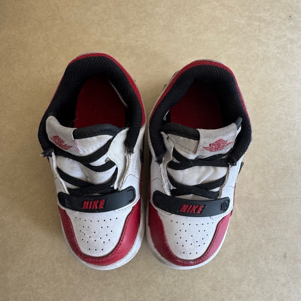 Nike Kids White and Red Sneakers